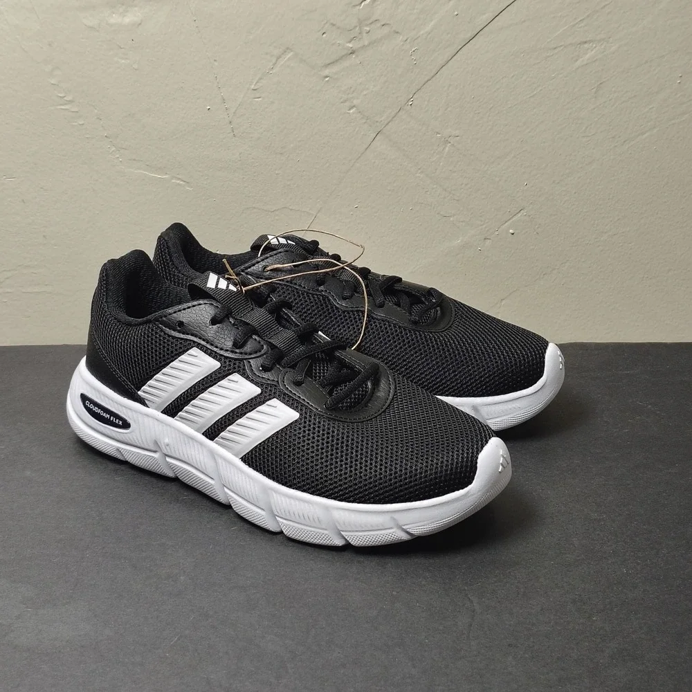 Adidas Cloudfoam Flex Women 6 Black HQ4960 Mesh Athletic Running Sneakers